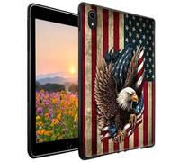 GFRGTFHYT for iPad 10th Generation Case 10.9 Inch 2022 Wen Women Slim Lightweight Soft TPU Silicone Shockproof Protective Back Shell Cover Case for iPad 10th Gen 10.9 inch 2022, Eagle on American Flag