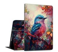 GFRGTFHYT for iPad Air 13 Inch Case M2 2024 for Women Men PU Leather Slim Lightweight Folio Kickstand Multi-Angle Stand Smart Shell Cover with Auto Wake/Sleep,Art Bird
