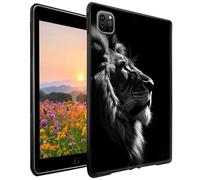GFRGTFHYT for iPad Pro 11 Inch Case (M4, 5th Generation 2024) Slim Lightweight Soft TPU Silicone Shockproof Drop & Camera Protection Back Shell Cover Case for iPad Pro 11" 2024, Cool Lions