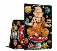 GFRGTFHYT for iPad Pro 13 Inch Case M4 2024 7th Generation Art Buddha Design Soft TPU Shockproof Protective PU Leather Slim Smart Folio Cover Shell Adjustable Stand Kickstand Auto Sleep/Wake