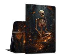 GFRGTFHYT for iPad Pro 13 Inch Case M4 2024 7th Generation PU Leather Slim Lightweight Folio Kickstand Multi-Angle Stand Smart Protection Shell Cover with Auto Wake/Sleep,Human Bone Forest