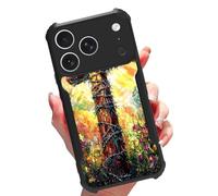 GFRGTFHYT for iPhone 17 Pro Phone Case 6.3" Women Men Slim Shockproof Soft TPU Corners Bumper Hard Plastic Back Hybrid Anti-Scratch Protective Case for Apple iPhone 17 Pro 2025,Art Christian Cross