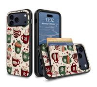 GFRGTFHYT for iPhone 17 Pro Wallet Case with Credit Card Holder Hybrid Dual Layer Girls Wolf Design for Women Man Heavy Duty Shockproof Protective Phone Case for iPhone 17 Pro 6.3" 2025