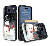 GFRGTFHYT for iPhone 17 Pro Wallet Case with Credit Card Holder Hybrid Dual Layer Wolf Girls Design for Women Man Heavy Duty Shockproof Protective Phone Case for iPhone 17 Pro 6.3" 2025