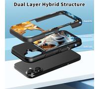 GFRGTFHYT for iPhone 17 Wallet Case with Credit Card Holder Hybrid Dual Layer Galaxy Wolf Design for Women Man Heavy Duty Shockproof Protective Phone Case for iPhone 17 6.3" 2025