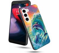 GFRGTFHYT for Samsung Galaxy S25 Plus Phone Case 6.7" 2025 Slim Soft TPU Silicone Cover with Dolphin Design for Women Wen Shockproof Anti-Scratch Protection Case for Samsung S25+ Plus 5G