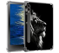 GFRGTFHYT for Samsung Galaxy Tab S9 Plus 12.4 Inch 2023 Clear Case Slim Lightweight Soft TPU Transparent Silicone Back Cover Shockproof Tablet Case for Galaxy Tablet S9+ Plus,Cool Lions