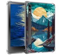 GFRGTFHYT for Samsung Galaxy Tab S9 Plus 12.4 Inch 2023 Clear Case Slim Lightweight Soft TPU Transparent Silicone Back Cover Tablet Case for Galaxy Tablet S9+ Plus,Mountain Abstract Watercolor Art