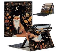 GFRGTFHYT Keyboard Case for Samsung Galaxy Tab S9 FE 5G 10.9 Inch/S9 11 Inch Case 2023 with 360 Degree Rotating Slim Stand Cover with Detachable Wireless Keyboard & S Pen Holder, Cute Fox
