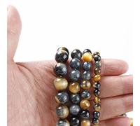 Gfsdjalkj Natural Stone Dream Tiger Eye Stone Round Loose Spacer Beads 15" 39cm Strand 6 8 10 12MM Pick Size Beads For Jewelry Making Accessory Handmade crafts