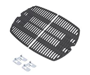 GFTIME 27.3x 38.8cm 7645 Cast Iron Cooking Grate Grids for Weber Q200, Q220, Q2000, Q2400 Series Gas Grill, Barbecue Grill Parts Grill Grids Replacement for Weber 7645.