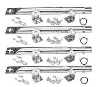 GFTIME 30.5 to 44.5CM Adjustable Burner for Charbroil, Outback, CosmoGrill, Blooma Ultar, Berkley, Uniflame, Napoleon, Universal Grill Burner Tube spare parts for most BBQ Gas Grills, 4 Pack