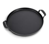 GFTIME 30.9CM Round Griddle for Weber Gourmet BBQ System, Cast Iron Charcoal Grill Griddle BBQ Replacement Part, 1 Pack