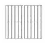 GFTIME 41.5 x 23.5cm Stainless Steel Cooking Grate for Berkley 3 Burner gas grill, Westpoint charcoal grill, Burnhard FRED Jr Gasgrill Barbecue, 2 PACK