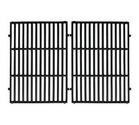 GFTIME 47.6 x 33.7cm 66095 Cast Iron Cooking Grates for Weber Genesis II 300 and ll LX 300 Series, Genesis ii E/S-310 315 320 325 340, LX E-340/S-340 Gas Grills, Grill Parts for Weber 66802 66805