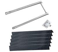 GFTIME 7507 Burner & 7535 Flavorizer Bars for Weber Spirit E-210 E-220 S-210 S-220 gasgrill with Side burner knobs, Heat Plate & Burner Spare Parts for Weber 7535 & 7507
