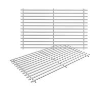 GFTIME 7522 38 x 28.6cm Cooking Grate for Weber Spirit E200 E210 S200 S210 with Side Burner Knobs, Stainless Steel Grill Grids for Genesis Silver A, Spirit 500, Spare Parts for Weber 7521, 2 Packs