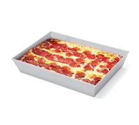 GFTIME Detroit Style Pizza Pan 35 x 25cm, Non Stick Without BPA, Square Hard Anodized Deep Dish,Sicilian Pizza Pan for Ovens