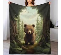 GFTTTFG Animal Bear Blanket Ultra-soft Micro Fleece Blankets Soft And Warm Throws Anti-pilling Throw For Adults & Kids （130×150cm）