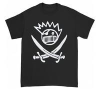 gfu6dle Men's Ween Pirate T-Shirt Large Black M