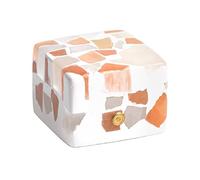 GFUIRRHDC LED Desk Lamp Ore Small Night Light Rechargeable Touch Dimming Bedside Lamp Square Three Color Dimming Nightlight for Living Room & Office, 8 Hours Battery Life Table Lamp Reading Lamp