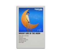 GFUWEWQEGUU Christian French Album Bright Side of The Moon Posters Aesthetic Wall Art Decorative Painting Poster Decor Vintage Canvas for Living Room Bed Room 12x18inch(30x45cm) Unframe-style