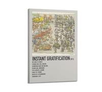 GFUWEWQEGUU Dance Gavin Dance Album Instant Gratification Posters Aesthetic Wall Art Decorative Painting Poster Decor Vintage Canvas for Living Room Bed Room 20x30inch(50x75cm) Frame-style