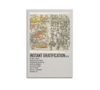 GFUWEWQEGUU Dance Gavin Dance Album Instant Gratification Posters Aesthetic Wall Art Decorative Painting Poster Decor Vintage Canvas for Living Room Bed Room 16x24inch(40x60cm) Unframe-style