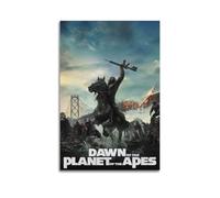 GFUWEWQEGUU Dawn of The Planet of The Apes Posters Aesthetic Wall Art Decorative Painting Poster Decor Vintage Canvas for Living Room Bed Room 12x18inch(30x45cm) Unframe-style