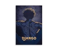 GFUWEWQEGUU Django Unchained Movie Posters Aesthetic Wall Art Decorative Painting Poster Decor Vintage Canvas for Living Room Bed Room 08x12inch(20x30cm) Unframe-style