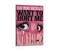 GFUWEWQEGUU Do You Really Want to Hurt Me Posters Aesthetic Wall Art Decorative Painting Poster Decor Vintage Canvas for Living Room Bed Room 24x36inch(60x90cm) Frame-style