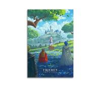 GFUWEWQEGUU Frieren Beyond Journey's Ende Posters Aesthetic Wall Art Decorative Painting Poster Decor Vintage Canvas for Living Room Bed Room 16x24inch(40x60cm) Unframe-style