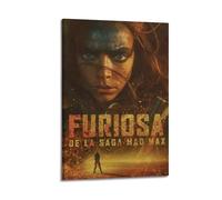 GFUWEWQEGUU Furiosa A Mad Max Saga Posters Aesthetic Wall Art Decorative Painting Poster Decor Vintage Canvas for Living Room Bed Room 12x18inch(30x45cm) Frame-style