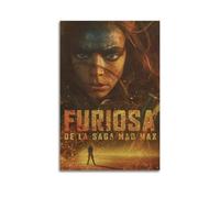 GFUWEWQEGUU Furiosa A Mad Max Saga Posters Aesthetic Wall Art Decorative Painting Poster Decor Vintage Canvas for Living Room Bed Room 24x36inch(60x90cm) Unframe-style