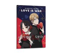 GFUWEWQEGUU Kaguya-sama Love Is War Posters Aesthetic Wall Art Decorative Painting Poster Decor Vintage Canvas for Living Room Bed Room 24x36inch(60x90cm) Frame-style