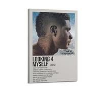 GFUWEWQEGUU Looking 4 Myself by Usher Posters Aesthetic Wall Art Decorative Painting Poster Decor Vintage Canvas for Living Room Bed Room 08x12inch(20x30cm) Frame-style