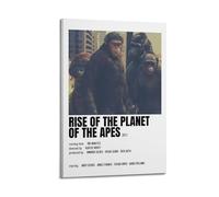 GFUWEWQEGUU Rise of The Planet of The Apes Posters Aesthetic Wall Art Decorative Painting Poster Decor Vintage Canvas for Living Room Bed Room 20x30inch(50x75cm) Frame-style