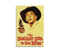 GFUWEWQEGUU Shakiest Gun in The West Funny Movie1 Posters Aesthetic Wall Art Decorative Painting Poster Decor Vintage Canvas for Living Room Bed Room 12x18inch(30x45cm) Unframe-style