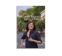 GFUWEWQEGUU The Worst Person in The World Posters Aesthetic Wall Art Decorative Painting Poster Decor Vintage Canvas for Living Room Bed Room 08x12inch(20x30cm) Unframe-style