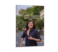 GFUWEWQEGUU The Worst Person in The World Posters Aesthetic Wall Art Decorative Painting Poster Decor Vintage Canvas for Living Room Bed Room 20x30inch(50x75cm) Frame-style