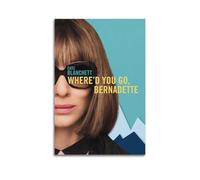 GFUWEWQEGUU Where’d You Go, Beenadette Posters Aesthetic Wall Art Decorative Painting Poster Decor Vintage Canvas for Living Room Bed Room 08x12inch(20x30cm) Unframe-style