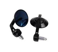 GFVFGNLNNA Motorcycle Wing Mirror Motorcycle Rear View Mirror Side Mirror For Triumph For Bonneville T100 T120 For Bobber For Speed Twin 1200 (Black)