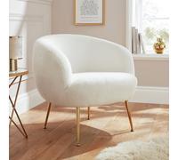 GFW Ada Boucle Teddy Accent Chair - Cream