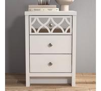 Gfw Arianna 3 Drawer Bedside Table White