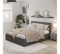 GFW Ascot King Ottoman Storage Bed King Grey