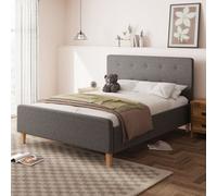 Ashbourne Fabric Ottoman Bed Grey