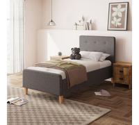 Gfw Ottoman Bedframe Ashbourne - Grey - Single