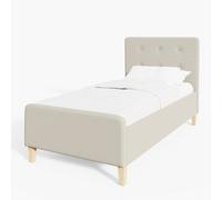 GFW Ashbourne Single Natural Ottoman Bed - Cream - Wilko