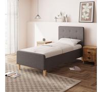 Ashbourne Fabric Ottoman Bed Grey