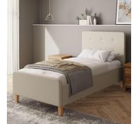 Ashbourne Fabric Side Lift Ottoman Bed Frame Natural